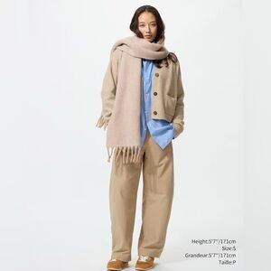 Uniqlo Jersey Barrel Pants - Tan